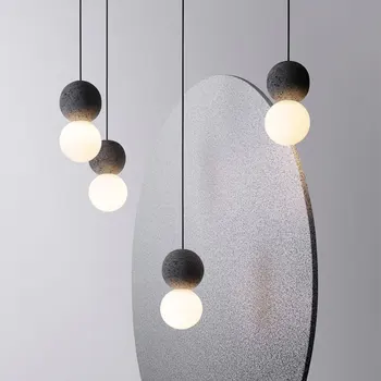 Postmodernistlik minimalistlik LED restoran lühter creative glass ball lühter valgustus siseruumides magamistoas voodi kõrval baar rippus lamp