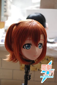 (RAIGEKI MAK 89) Vaik 2/3 Pea Crossdresser BJD NUKK Kigurumi Anime LoveLive! Honoka Kousaka Cosplay Mask