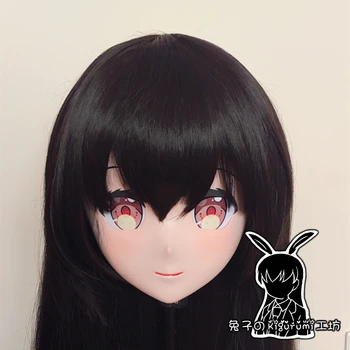 (RB717)Kohandada Täis Peaga Kvaliteediga Käsitööna Naine/Tüdruk Vaik Jaapani Anime koomiksitegelast Kigi Cosplay Kigurumi Mask