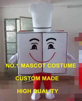Reklaami Anime Cosply Kostüümid Punane Köök Toiduvalmistamis Raamat Maskott Kostüüm Kokk Teema Karneval Mascotte Fancy Kleit Komplektid 1976