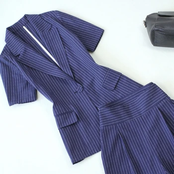 Sinine bleiser naiste ülikond jakid kaks tööd seelik sobiks suvel ülikonnad asukoht