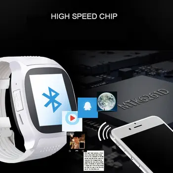 Smart Watch Bluetooth Mees Puutetundlik Kaamera Toetab SIM-Kaart Kõne Sport Positsioneerimine Tracker Digital Watch Pedometer T8