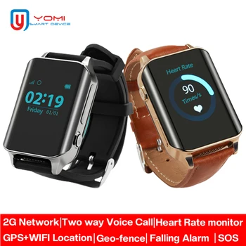 Smart Watch Mehed 2G Võrgu Vanem Watch GPS Wi-Fi Tracker Südame Löögisageduse Monitor Voice Chat SOS Kõne Smartwatch Vanematele Eakatele