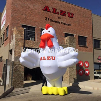 Super 4m hiiglane reklaam täispuhutav kana täispuhutav kana moscot kukk õhupalli müügiks