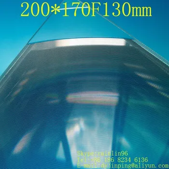 Tasuta kohaletoimetamine PMMA fresneli läätse suurus 200*170mm fookuskaugus 130 mm high-power, kondensaator, Kondensaator süüde
