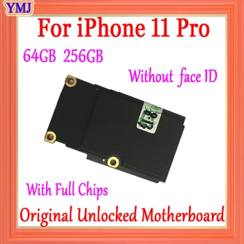 Test iPhone 11 Pro Emaplaadi 64GB 256GB Täis Kiibid Nr-ID Konto logic board/Nr Face ID Kõrge kvaliteediga plaat