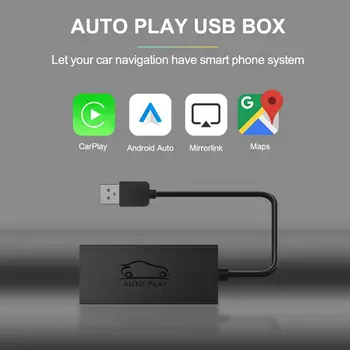 Traadita Carplay Adapter Android Auto Dongle Peegel USB Adapter Kõnedele Mängides Muusikat Saada, Sõnumid, GPS-Navigatsioon