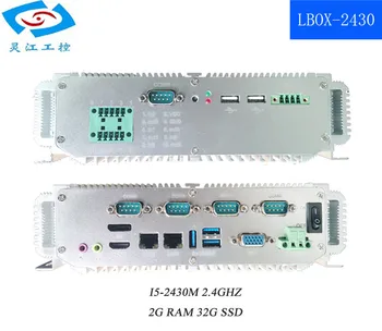 Tööstuslik arvuti lisaseade mini itx ema pardal I5 2.4 GHZ, 2G RAM võrgustik hammas (LBOX-2430)