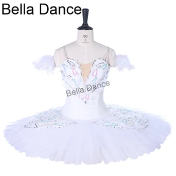 Tüdruk Ballerina Professionaalne Ballet Tutu Valge SwanBT9257 Klassikaline Ballett Etapp Kostüüm Pannkook Taldrikule Tutu Tüdrukud Kleit