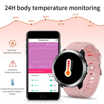 Uus Meeste ja Naiste Smart Watch AI Aruanne PPG + EKG-Südame Löögisageduse Monitor Ilm Temperatuuri Jälgida Fitness Tracker Smart Vaadata