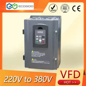 VFD Inverter 15KW-22KW sagedusmuunduriga ühefaasiline 220V 3-faasi 380V Väljund VFD Converter mootor