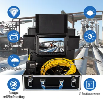 WP90F Toru Kontrolli Kaamera 65FT 100FT Traadita Äravool Kanalisatsiooni Kaamera, WiFi, Tööstus-Endoscope Veekindel Madu Video Süsteem
